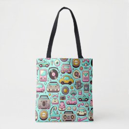 Bolsa Tote Retro Cuties: Pastel Encantador