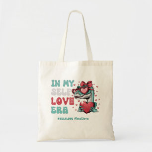 Bolsa Tote Retro Dia dos Namorados Amor Próprio Dinosauru