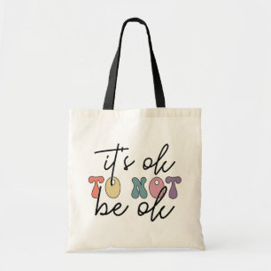 Bolsa Tote Retro Está Tudo Bem para Não Estar Ok Tote Bag
