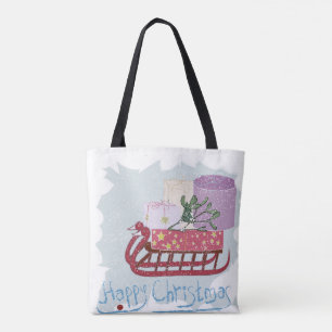 Bolsa Tote Retrô. Feliz Natal!