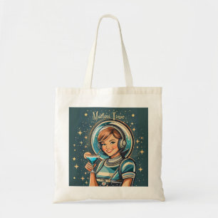 Bolsa Tote Retro Futurista Hora do Astro Girl Martini