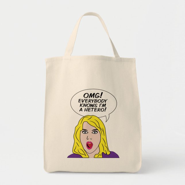 BOLSA TOTE RETRO HISTÓRIA EM QUADRINHOS BOLSAS (Frente)