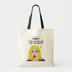 BOLSA TOTE RETRO HISTÓRIA EM QUADRINHOS BOLSAS
