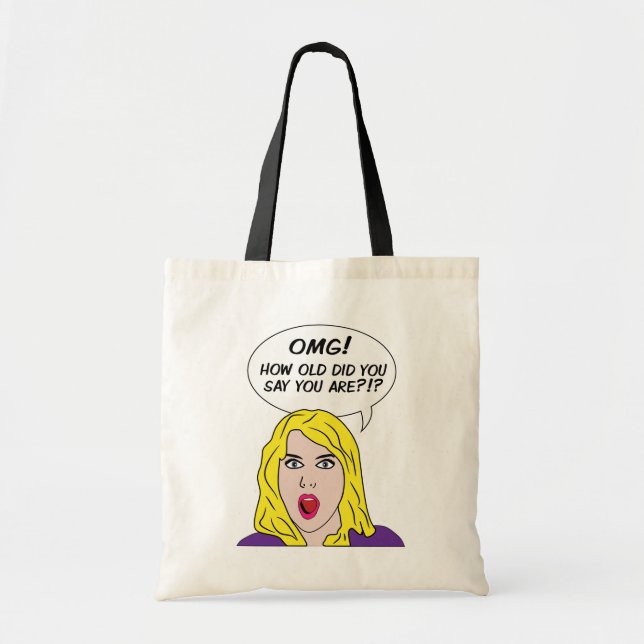 BOLSA TOTE RETRO HISTÓRIA EM QUADRINHOS BOLSAS (Frente)