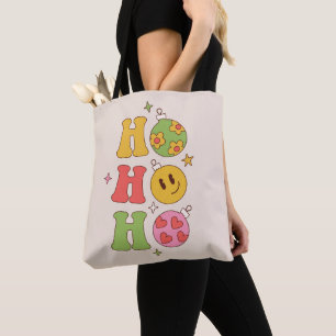 Bolsa Tote Retro Ho Ho Groovy Natal
