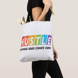 Bolsa Tote Retro Hustle Nada de bom vem fácil