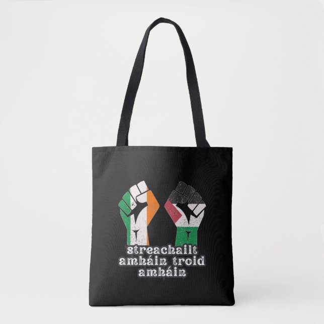 Bolsa Tote Retro Irlanda - Revolução da Resistência à Solidar (Frente)