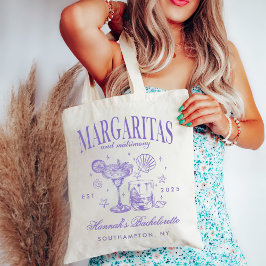 Bolsa Tote Retro Moderno Margaritas e Matrimony Strike Bach