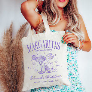 Bolsa Tote Retro Moderno Margaritas e Matrimony Strike Bach