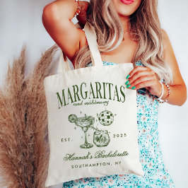 Bolsa Tote Retro Moderno Margaritas e Matrimony Strike Bach