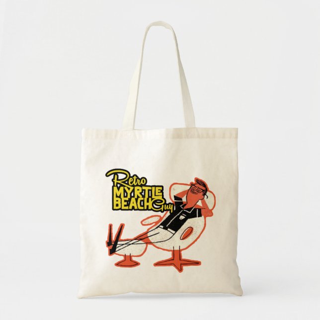 Bolsa Tote Retro Myrtle Beach Cara (Frente)