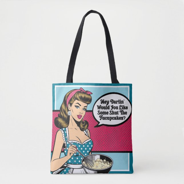 Bolsa Tote Retro Pinup_ Ei Darlin (Frente)