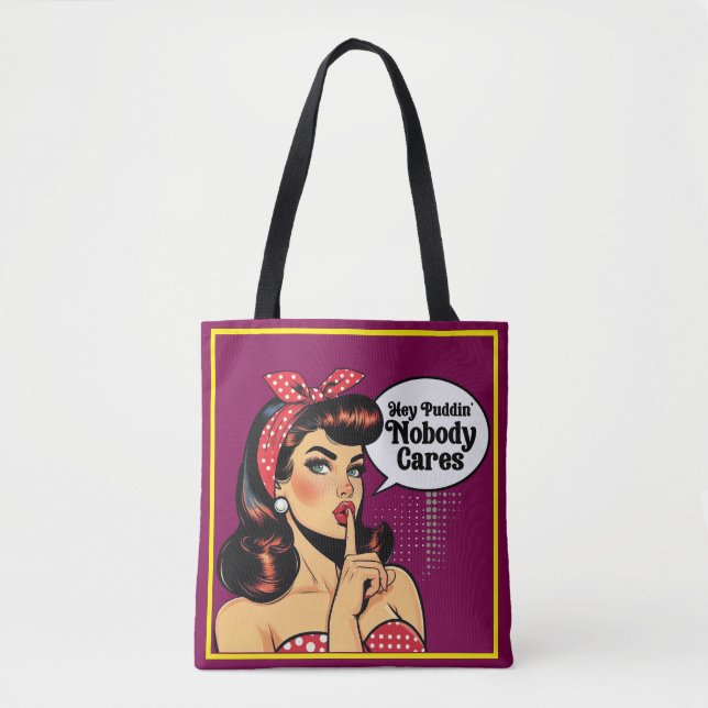 Bolsa Tote Retro Pinup_ Ei Pudim (Frente)