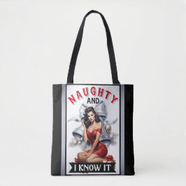 Bolsa Tote Retro Safadinha e eu sei disso Natal Pin-up