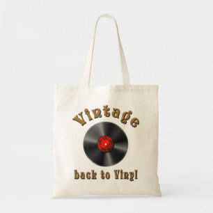 Bolsa Tote Retro Schallplatte, Vinil, Vintage, Oldie