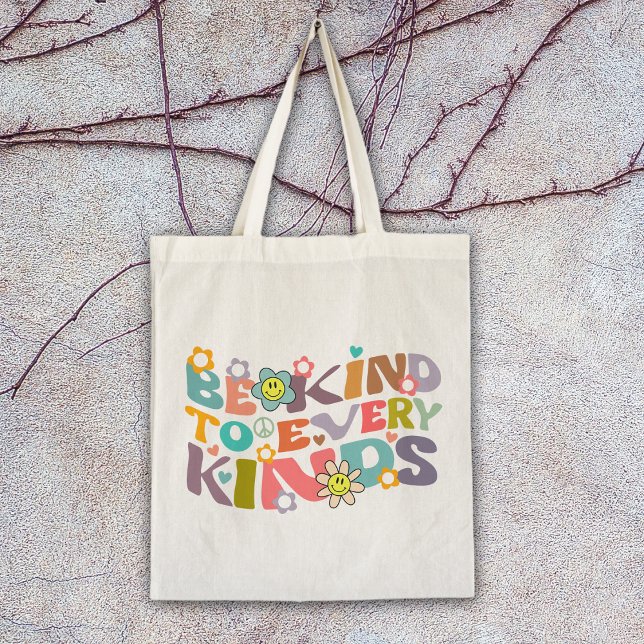 Bolsa Tote Retro Seja Gentil (Criador carregado)