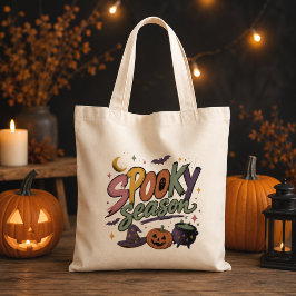 Bolsa Tote Retro Spooky Season Halloween Tote Bag