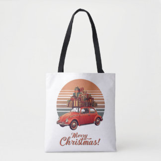 Bolsa Tote Retro Sunset Christmas