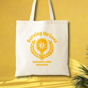 Bolsa Tote Retro Sunshine Pickleball Dama de Honra
