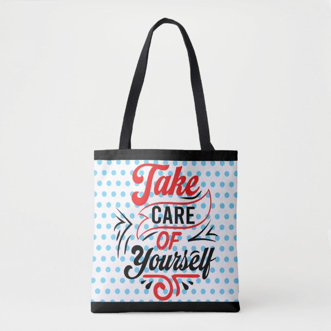 Bolsa Tote Retro Tome Cuidado (Frente)