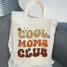 Retro Tote Bag do Clube do Mães legal, Melhor Mãe 