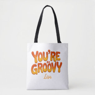 Bolsa Tote Retro Você É Tão Maravilhoso Nome Personalizado 70