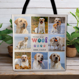 Bolsa Tote Retro Você Me Teve Um Cão Personalizado de Colagem