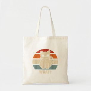 Bolsa Tote Retro What Cat Knife Meow Kitty Funny Cats Mom And