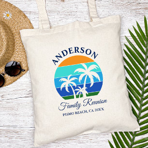 Bolsa Tote Reunião da Família Summer Beach Palm Trees