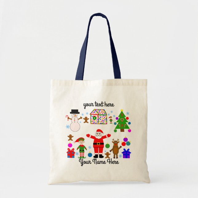 Bolsa Tote Reunião de Natal #1 Tote Bag (Frente)