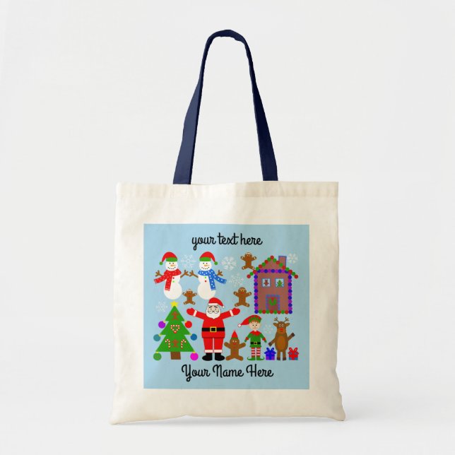 Bolsa Tote Reunião de Natal #2 Tote Bag (Frente)