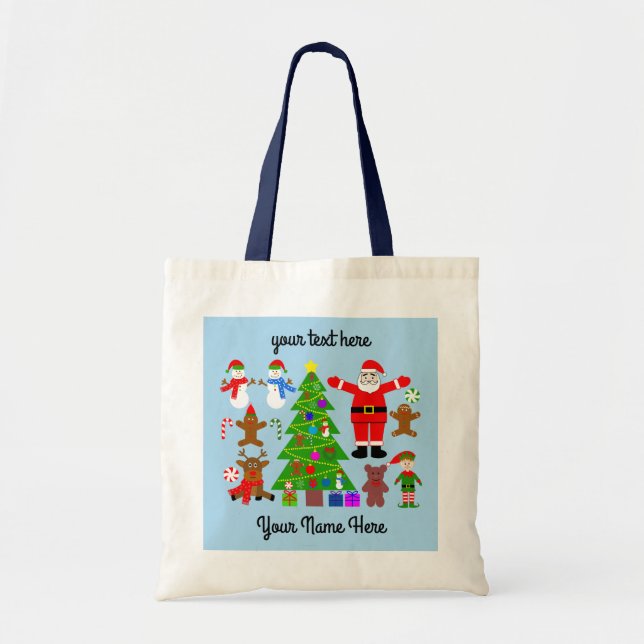 Bolsa Tote Reunião de Natal #3 Tote Bag (Frente)