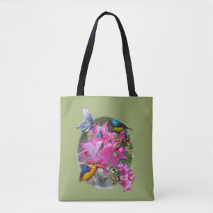 Bolsa Tote Reunião do Jardim de Amaryllis-flower