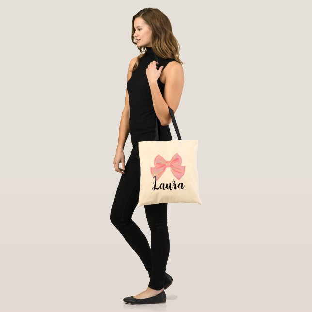 Bolsa Tote Revelação do Nome Laura Significado Menina Arco Mo (Frente (modelo))