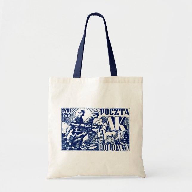 Bolsa Tote Revolta de Varsóvia em 1944 (Frente)