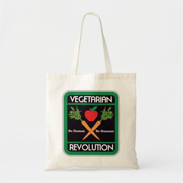 Bolsa Tote Revolução do vegetariano (Frente)