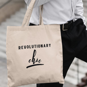 Bolsa Tote Revolucionário Chic Estilo Ativista Único Presente