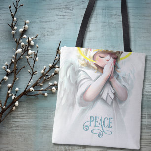 Bolsa Tote Rezando pela Paz Little Girl Angel