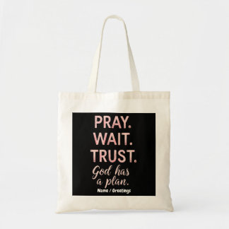 Bolsa Tote Reze Aguarde Confie – Deus Tem um Plano Inspirador
