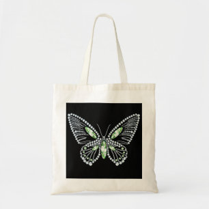 Bolsa Tote Rhinestone Butterfly Tote Bag Diamantes Design