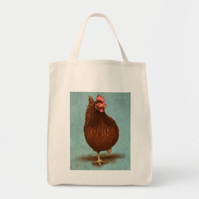 Bolsa Tote Rhode - as bolsas vermelhas da galinha da ilha (Frente)