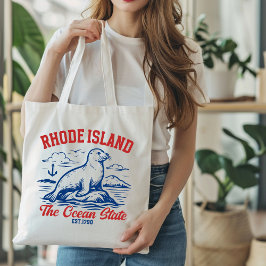 Bolsa Tote Rhode Island Marine Life Art for Nature Lovers