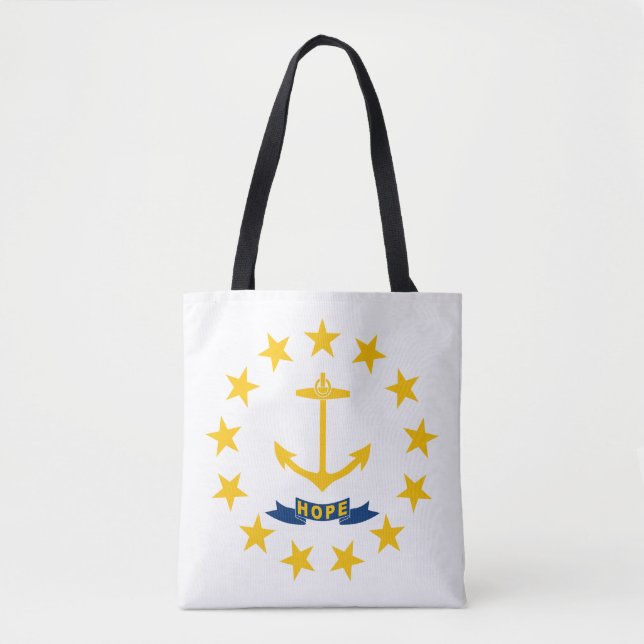 Bolsa Tote Rhode Island State Flag (Frente)