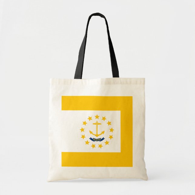 Bolsa Tote Rhode Island State Flag Design (Frente)