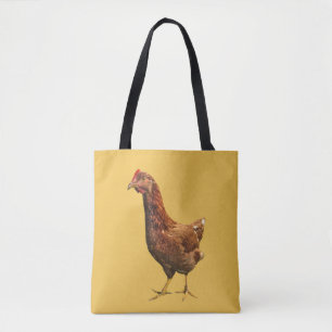 Bolsa Tote Rhode - sacola vermelha do animal do pássaro da