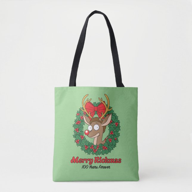 Bolsa Tote Rick and Morty | Reindeer Morty Merry Rickmas (Frente)