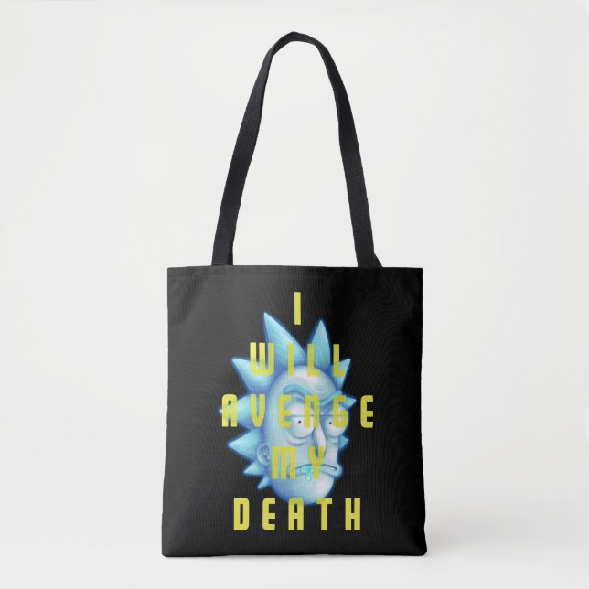 Bolsa Tote RICK E MORTY™ | Eu Vingarei Minha Morte (Frente)