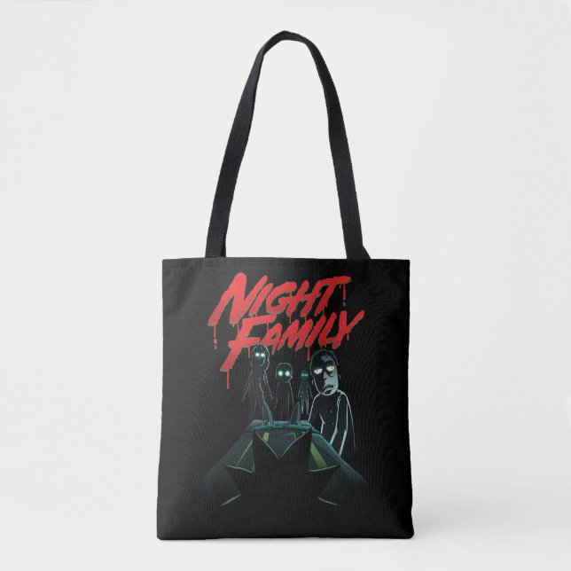 Bolsa Tote RICK E MORTY™ | Família Noturna (Frente)