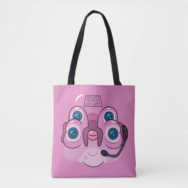 BOLSA TOTE RICK E MORTY™| NÃO DESENVOLVER O MEU APLICATIVO (Frente)