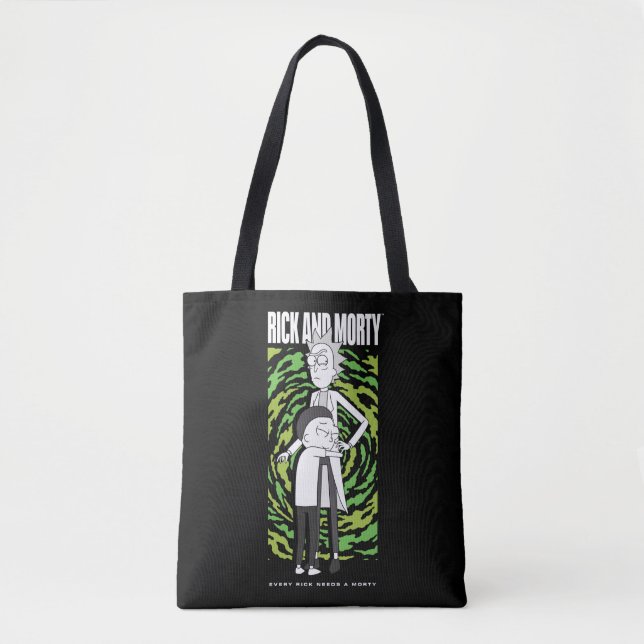 Bolsa Tote RICK E MORTY™ | Rick Morty Hugging (Frente)